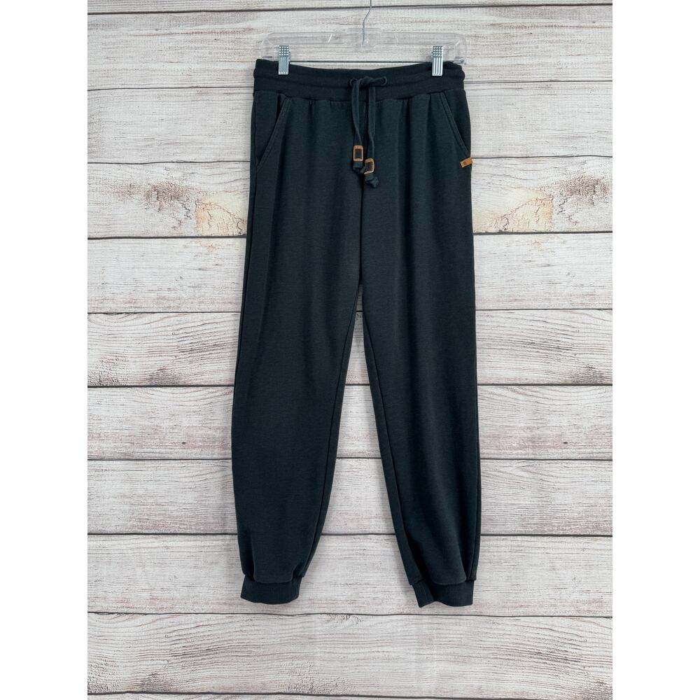 TenTree Organic Cotton Blend Jogger Sweatpants Womens Small Green‎ Drawstring